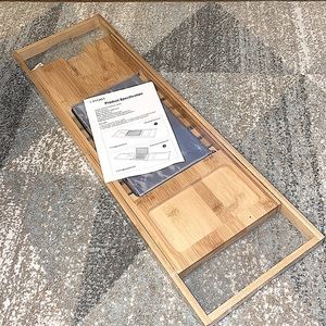 Langria Bamboo Bathtub Caddy Tray